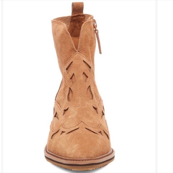 Anthropologie Kelsi Dagger Mocha Cliff Suede Boot Size 8 - Picture 4 of 14